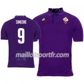 Maillot de Foot ACF Fiorentina Simeone 9 Domicile 2018/19